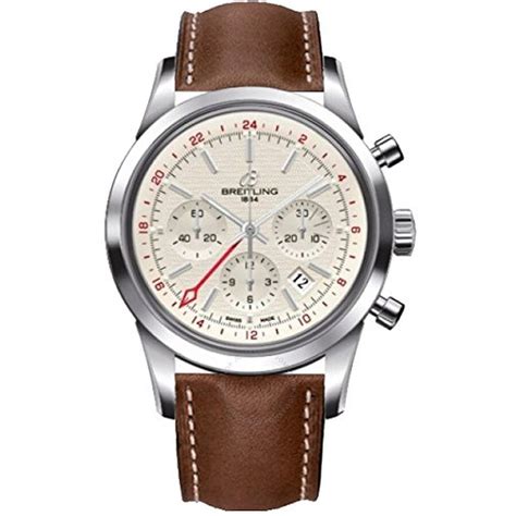 breitling transocean chrono gmt leather